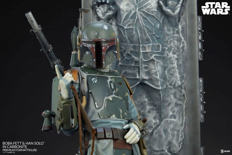Star Wars Premium Format Statue Boba Fett and Han Solo in Carbonite 70 cm - immagine 5
