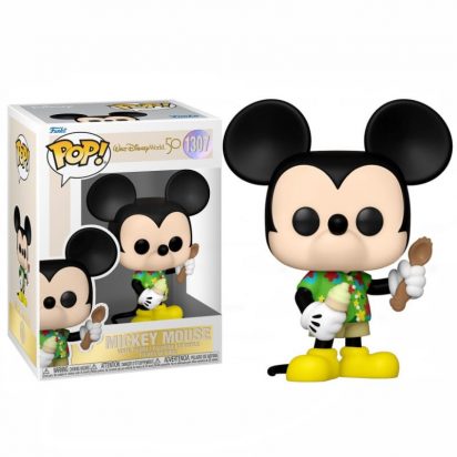 Walt Disney Word 50th Anniversary POP! Disney Vinyl Figure Aloha Mickey Mouse 9 cm