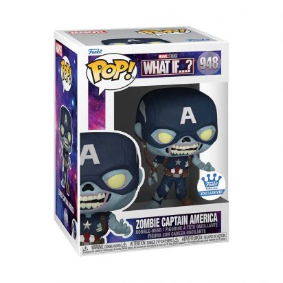 What If...? POP! Animation Vinyl Figure Zombie Captain America Exclusive 9 cm