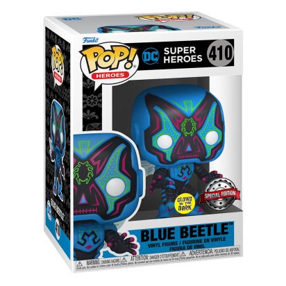 DC Comics POP! Vinyl Figure Dia De Los DC Blue Beetle (GW) 9 cm