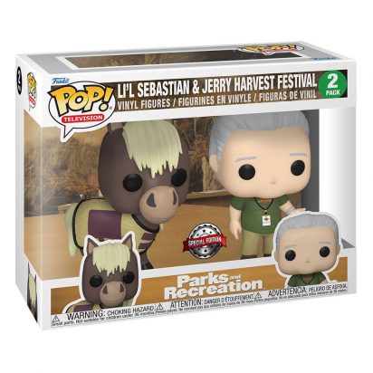 Parks & Recreation POP! TV Vinyl Figures 2-Pack Jerry & Lil Sebastian 5 cm