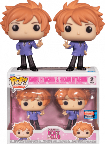 Ouran High School Host Club POP! 2-pack Vinyl Figure Kaoru Hitachiin & Hikaru Hitachiin Limited 9 cm (2022 Fall Convention Exclusive)