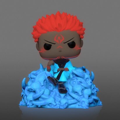 Jujutsu Kaisen POP! Deluxe Vinyl Figure Ryomen Sukuna on Skulls Glow in the Dark Limited 9 cm