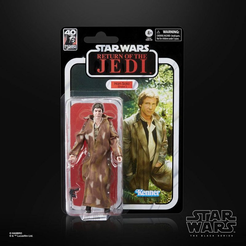 Star Wars Episode VI 40th Anniversary Black Series Action Figure Han Solo (Endor) 15 cm