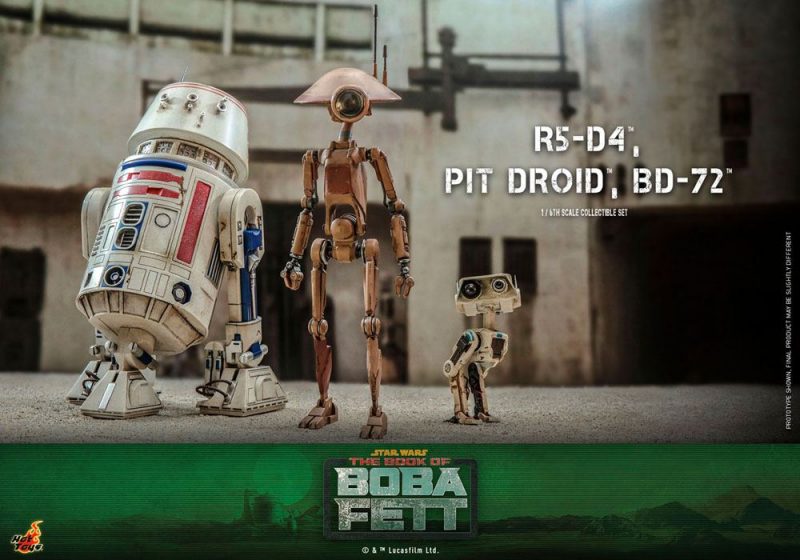 Star Wars The Mandalorian Action Figures 1/6 R5-D4, Pit Droid, & BD-72 - immagine 4