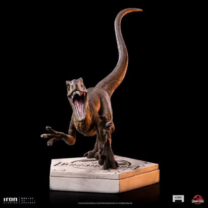 Jurassic World Icons Statue Velociraptor A 9 cm