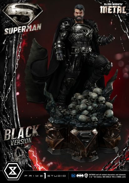 DC Comics Statue 1/3 Superman Black Version 88 cm