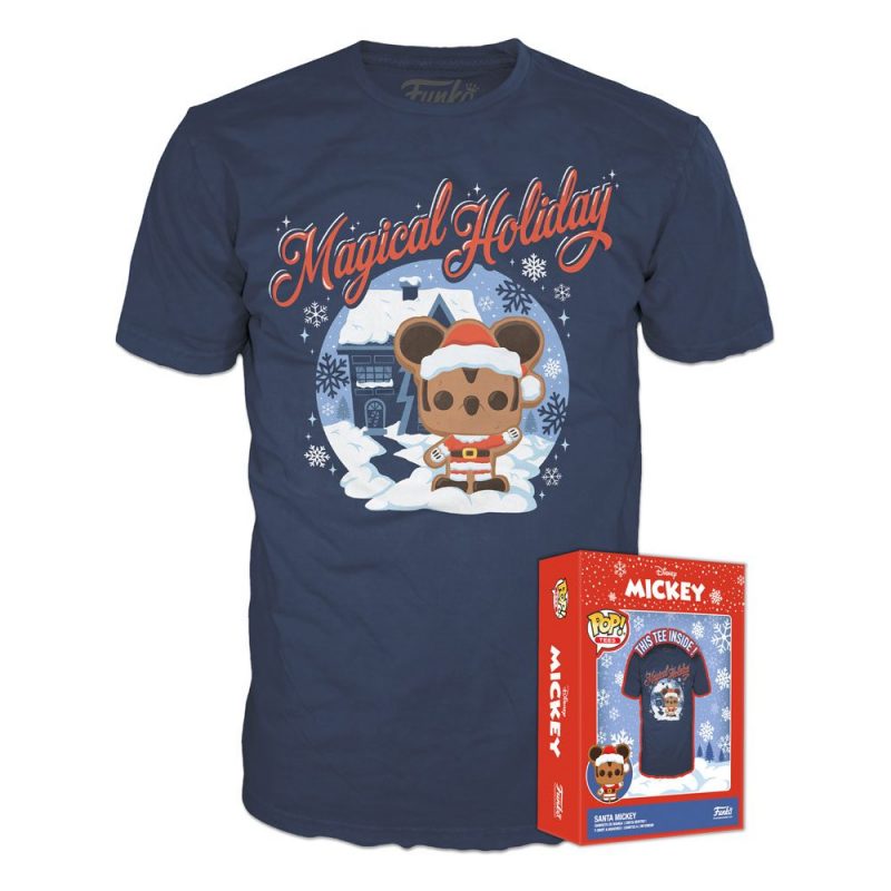 Disney Holiday POP! Tees T-Shirt Santa Mickey