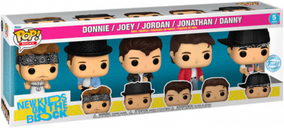 New Kids on The Block POP! 5-pack Vinyl Figure Donnie, Joey, Jordan Jonathan & Danny 9 cm Limited