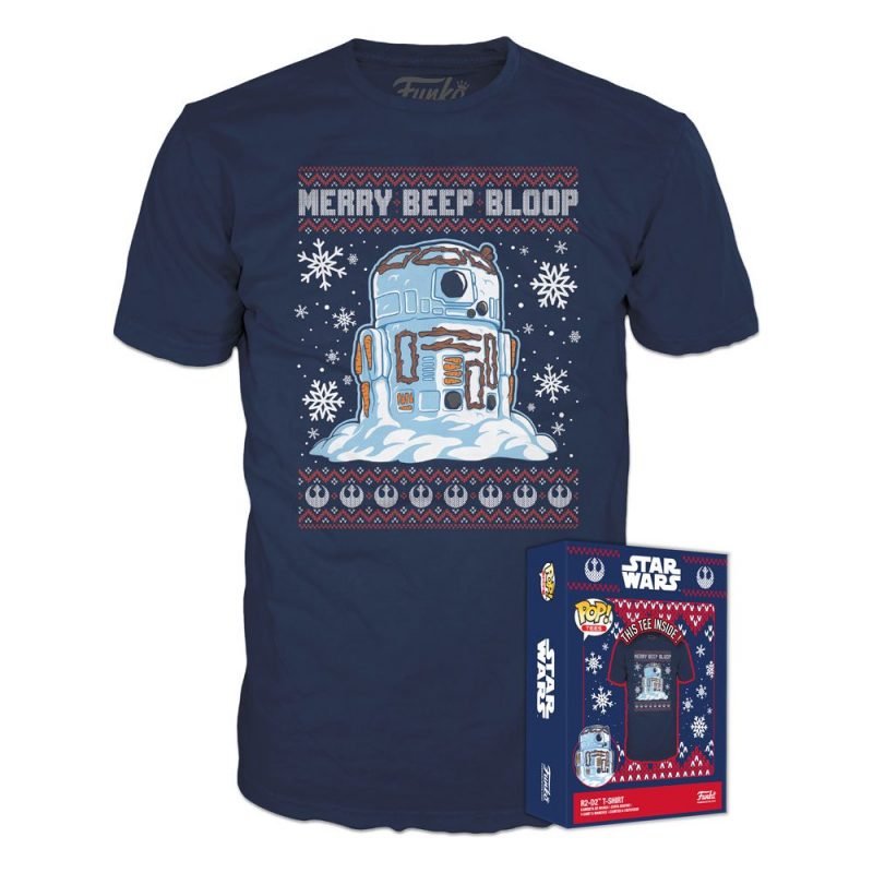 Star Wars Holiday POP! Tees T-Shirt R2-D2 Snowman