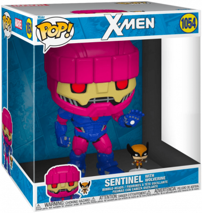 X-Men POP! Jumbo Vinyl Figure Sentinel with Wolverine 25 cm Limited
