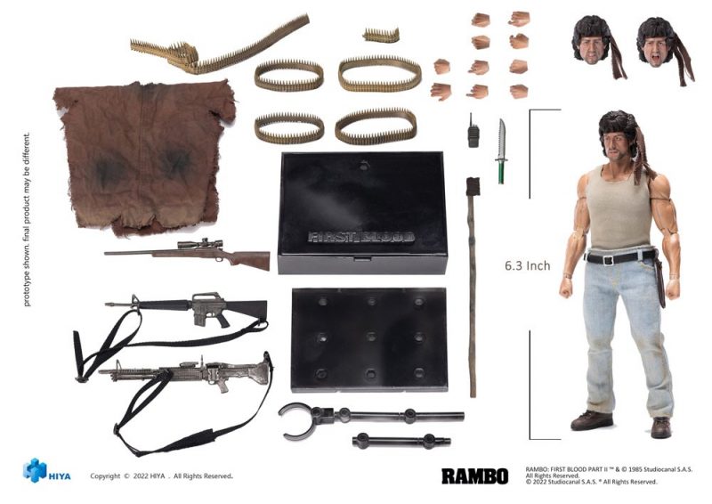 First Blood Exquisite Super Actionfigur 1/12 John Rambo 16 cm - immagine 5