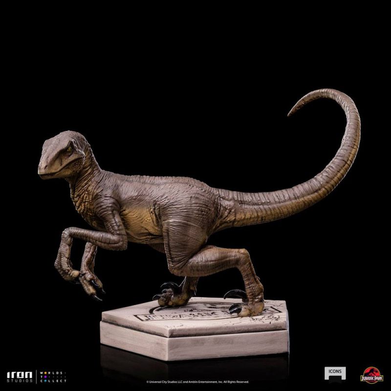 Jurassic World Icons Statue Velociraptor C 7 cm - immagine 2