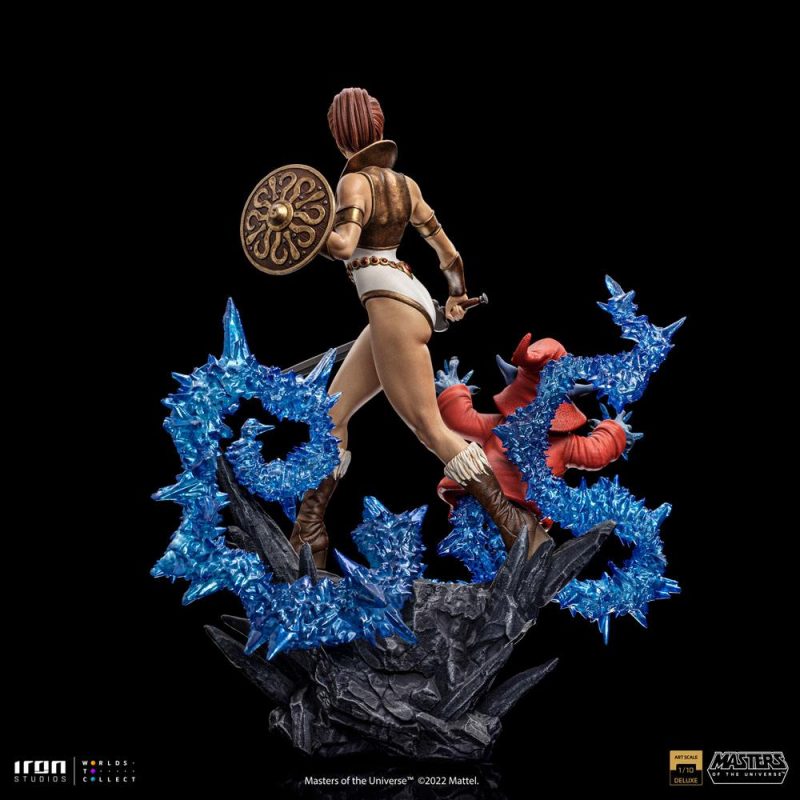 Masters of the Universe Deluxe Art Scale Statue 1/10 Teela & Orko 25 cm - immagine 3