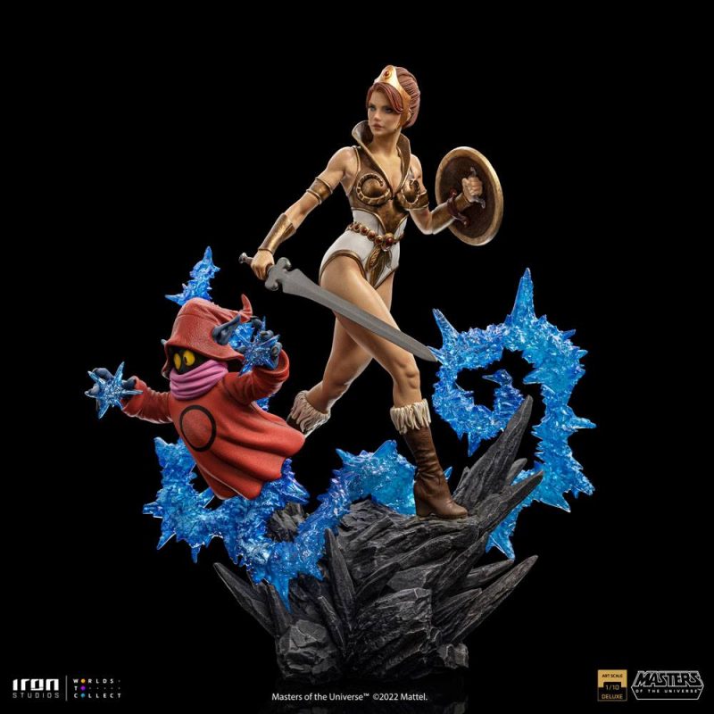 Masters of the Universe Deluxe Art Scale Statue 1/10 Teela & Orko 25 cm - immagine 5