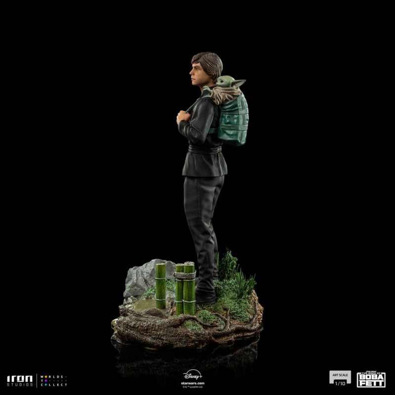 Star Wars Book of Boba Fett Art Scale Statue 1/10 Luke Skywalker & Grogu Training 20 cm - immagine 4