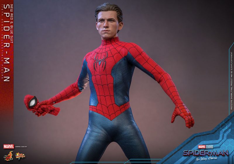 Spider-Man: No Way Home Movie Masterpiece Action Figure 1/6 Spider-Man (New Red and Blue Suit) 28 cm - immagine 4