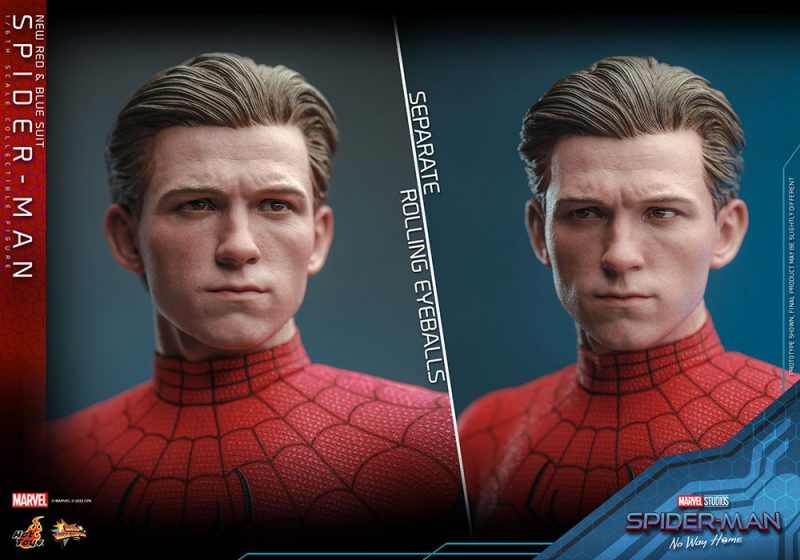 Spider-Man: No Way Home Movie Masterpiece Action Figure 1/6 Spider-Man (New Red and Blue Suit) 28 cm - immagine 5