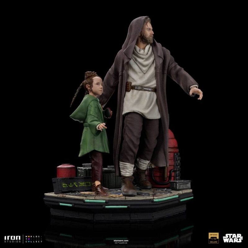 Star Wars: Obi-Wan Kenobi Deluxe Art Scale Statue 1/10 Obi-Wan & Young Leia 20 cm - immagine 4