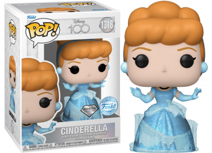 Cinderella (1950) POP! Disney's 100th Anniversary Vinyl Figure Cinderella Diamond Glitter Limited 9 cm