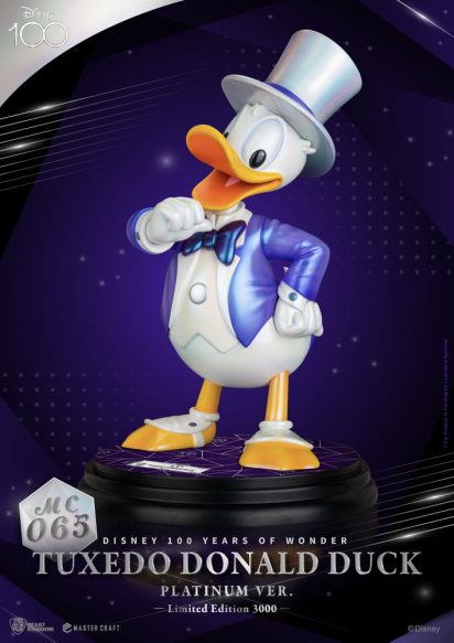 Disney 100th Master Craft Statue Tuxedo Donald Duck (Platinum Version)
