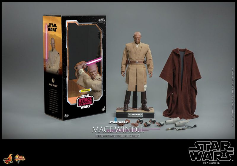 Star Wars: Episode II Action Figure 1/6 Mace Windu 32 cm - immagine 6