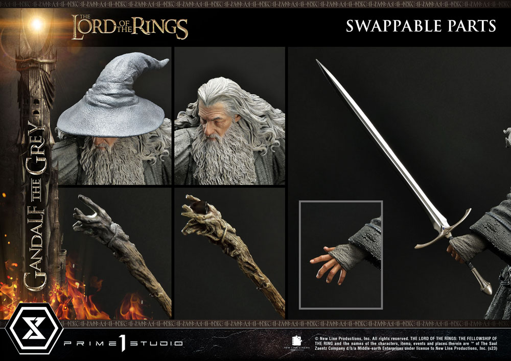 Lord of the Rings Statue 1/4 Gandalf the Grey 61 cm - immagine 9
