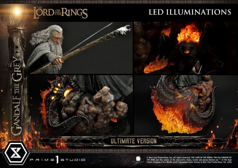 Lord of the Rings Statue 1/4 Gandalf the Grey Ultimate Version 81 cm - immagine 8