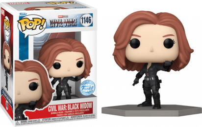Captain America: Civil War POP! Vinyl Figure Black Widow Build-a Scene Limited