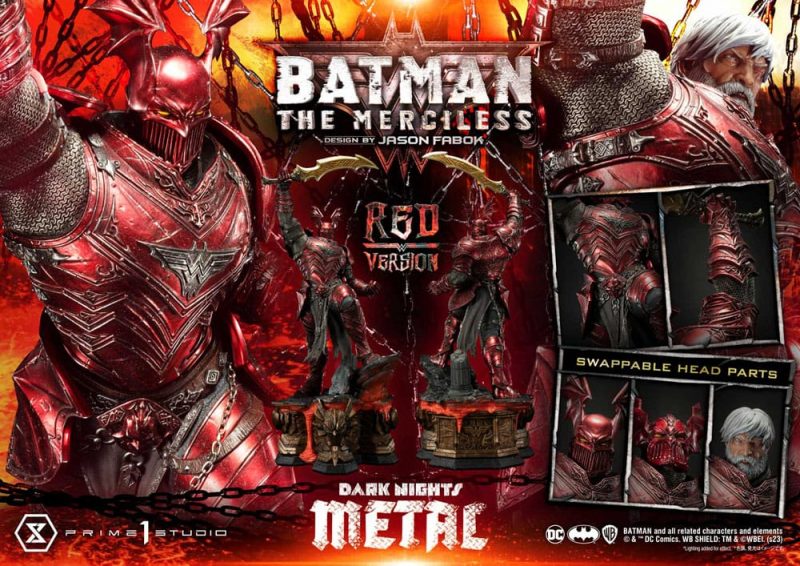 Dark Nights: Death Metal Statue 1/3 The Mericless Red Version 111 cm - immagine 7