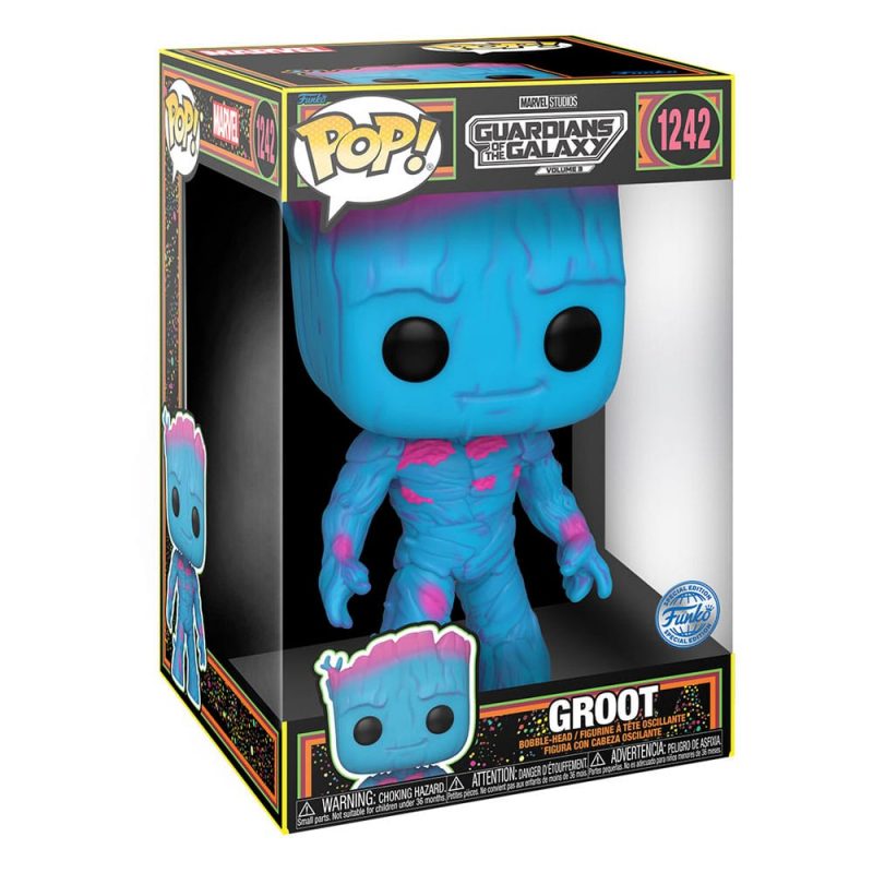 Guardians of the Galaxy Vol. 3 Super Sized Jumbo POP! Vinyl Figure Groot (BLKLT) 25 cm