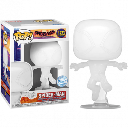 Spider-Man: Across the Spider-Verse POP! Movies Vinyl Figure Miles Morales as Spider-Man (Transparent) Limited 9 cm