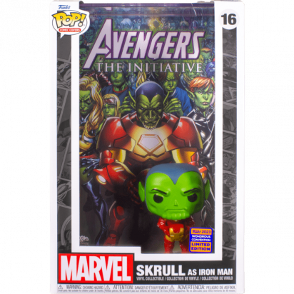 Avengers: The Initiative POP! Comic Cover Vinyl Figure Skrull As Iron Man Issue #15 9 cm (con bollino Wondrous Convention Exclusive 2023)