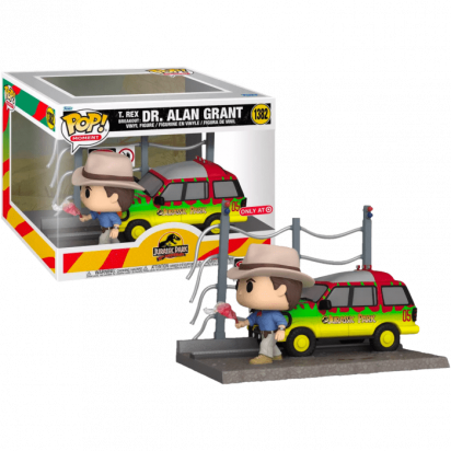 Jurassic Park: T-Rex Breakout POP! Vinyl Figure Dr. Alan Grant Movie Moment Limited
