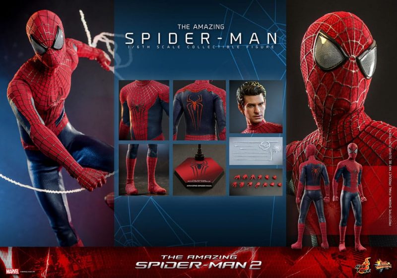 The Amazing Spider-Man 2 Movie Masterpiece Action Figure 1/6 Spider-Man 30 cm - immagine 5