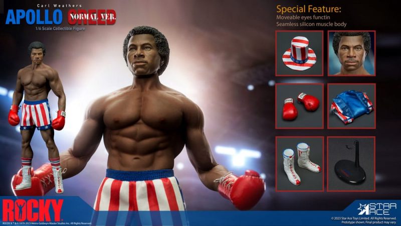 Rocky Statue 1/6 Apollo Creed Normal Version 36 cm - immagine 4