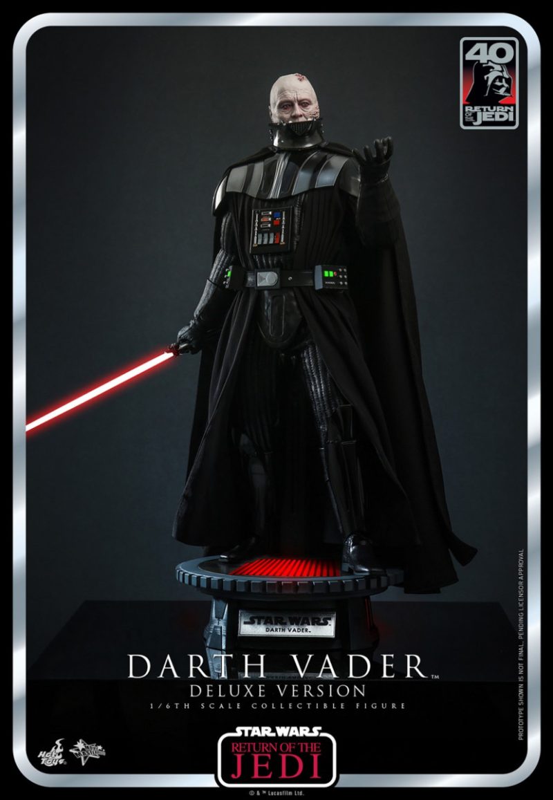 Star Wars: The Return of The Jedi 40th Anniversary Darth Vader 1/6 scale Action Figure Deluxe Version 35 cm - immagine 4