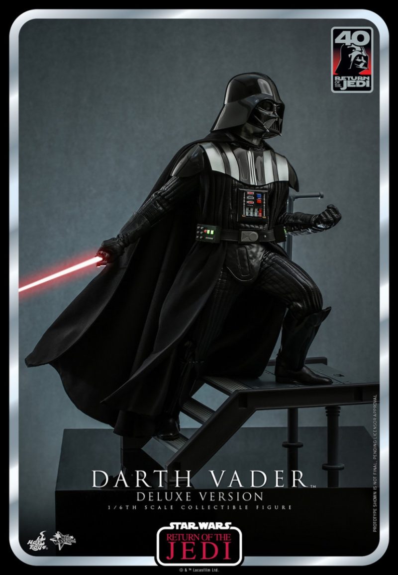 Star Wars: The Return of The Jedi 40th Anniversary Darth Vader 1/6 scale Action Figure Deluxe Version 35 cm - immagine 3