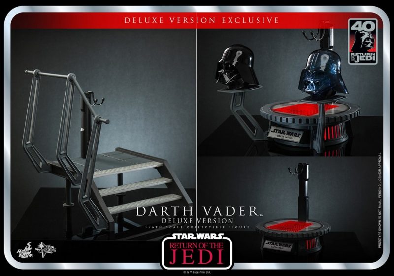 Star Wars: The Return of The Jedi 40th Anniversary Darth Vader 1/6 scale Action Figure Deluxe Version 35 cm - immagine 5