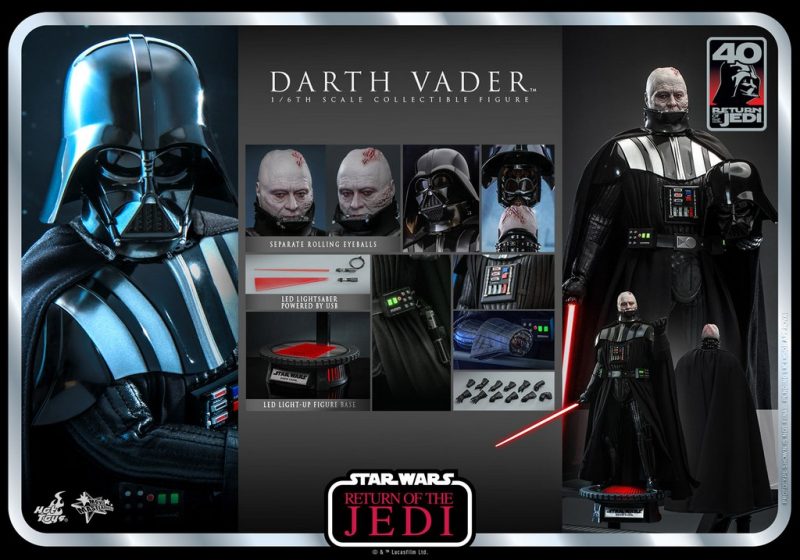 Star Wars: The Return of The Jedi 40th Anniversary Darth Vader 1/6 scale Action Figure 35 cm - immagine 7