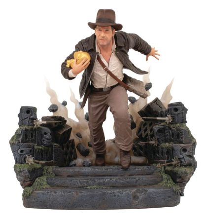 Indiana Jones: Raiders of the Lost Ark Deluxe Gallery PVC Statue Escape with Idol 25 cm
