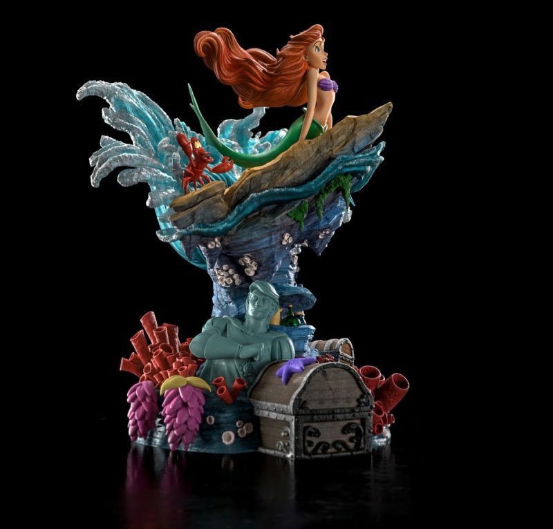 Little Mermaid Disney 100th 1/10 Art Scale Deluxe Statue Ariel 30 cm - immagine 3