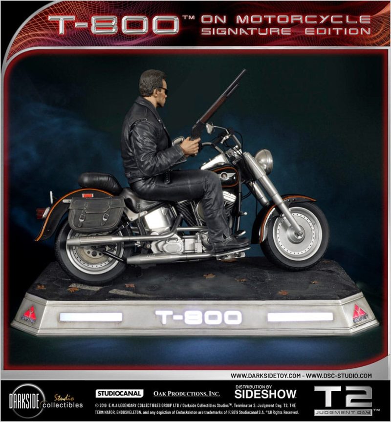 Terminator 2: Judgment Day Statue 1/4 T-800 on Motorcycle Signature Edition Sideshow Exclusive 50 cm - immagine 3