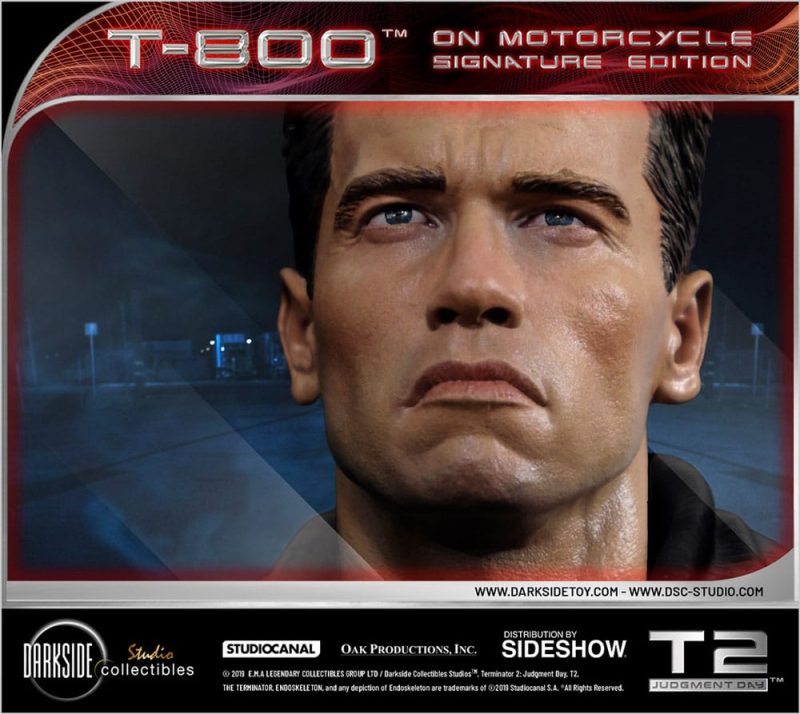 Terminator 2: Judgment Day Statue 1/4 T-800 on Motorcycle Signature Edition Sideshow Exclusive 50 cm - immagine 4