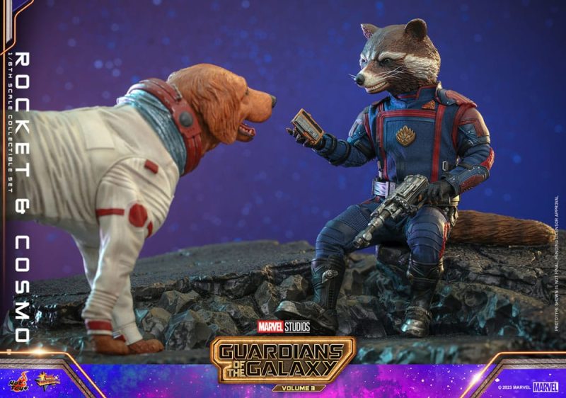 Guardians of the Galaxy Vol. 3 Movie Masterpiece Action Figuren 1/6 Rocket & Cosmo 16 cm - immagine 6