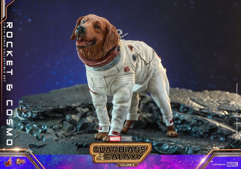 Guardians of the Galaxy Vol. 3 Movie Masterpiece Action Figuren 1/6 Rocket & Cosmo 16 cm - immagine 7