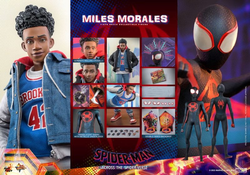 Spider-Man: Across the Spider-Verse Movie Masterpiece Action Figure 1/6 Miles Morales 29 cm - immagine 7