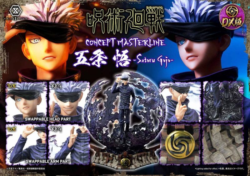 Jujutsu Kaisen Concept Masterline Series Statue Satoru Gojo Deluxe Bonus Version 48 cm - immagine 4
