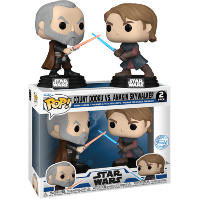 Star Wars: The Clone Wars POP! 2-pack Vinyl Figure Anakin Skywalker vs Count Dooku Limited