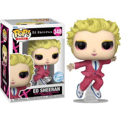 Ed Sheeran POP! Rocks Vinyl Figure Ed Sheeran in Pink Suit Diamond Glitter Limited